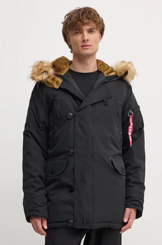 Куртка Alpha Industries Explorer с утеплением чёрный 193128.03