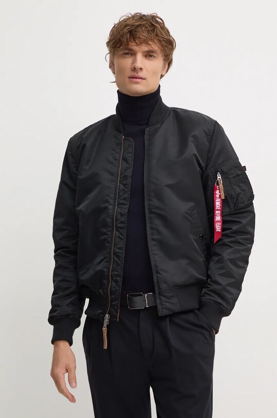 Куртка-бомбер Alpha Industries MA-1 VF 59 з підкладкою чорний 191118.03