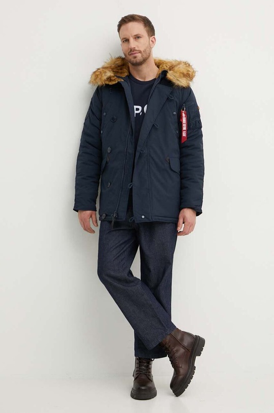 Bunda Alpha Industries Explorer 193128.07 tmavomodrá AW23