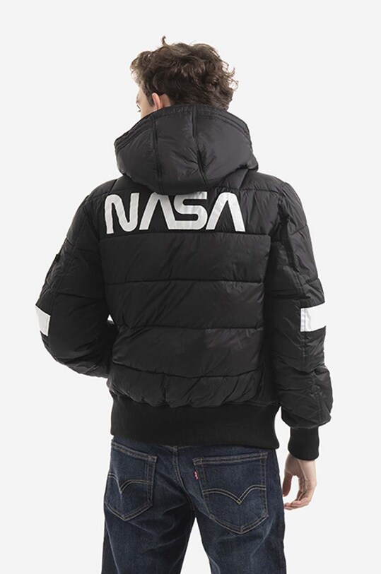 Oblečenie Bunda Alpha Industries Hooded Puffer Fd Nasa 198121 03 198121.03 čierna