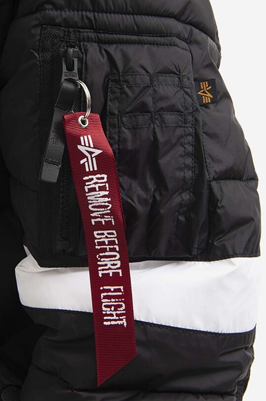 Bunda Alpha Industries Hooded Puffer Fd Nasa 198121 03 čierna 198121.03