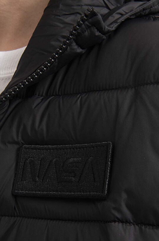 Bunda Alpha Industries Hooded Puffer Fd Nasa 198121 03 198121.03 čierna