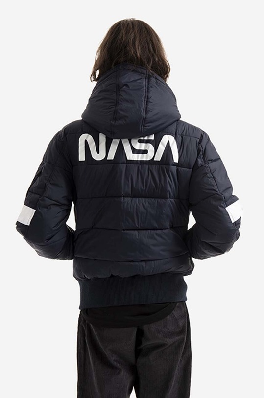 Clothing Alpha Industries jacket Hooded Puffer FD NASA 198121.07 navy