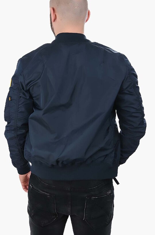 Alpha Industries giubbotto bomber reversibile MA-1 TT NASA Reviersible II 186101.07 blu navy AA00