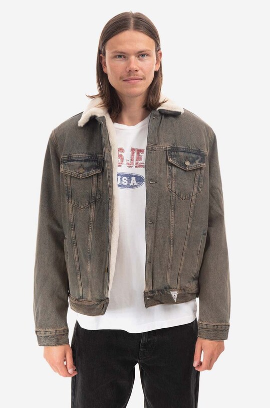 Джинсова куртка Guess M2BN01.D4S10 коричневий AA00