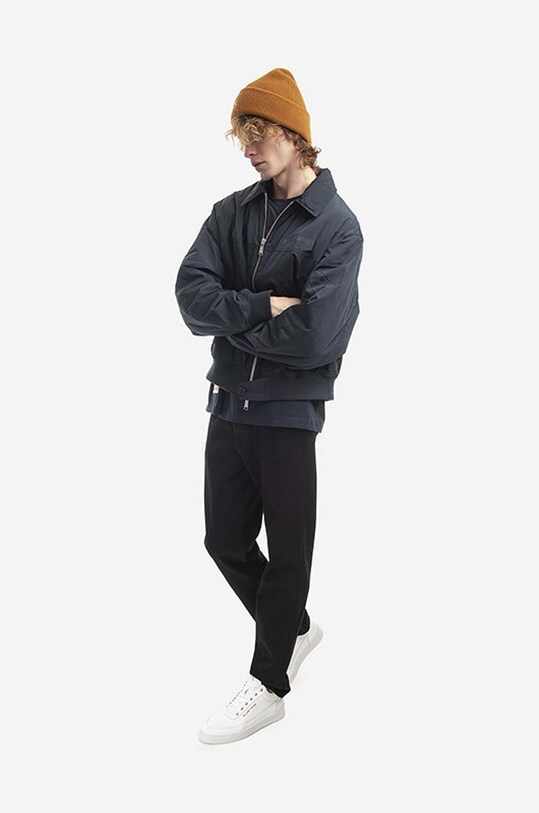 Wood Wood jacket Casey Nylon Patch Bomber 12235101.1238 navy AA00