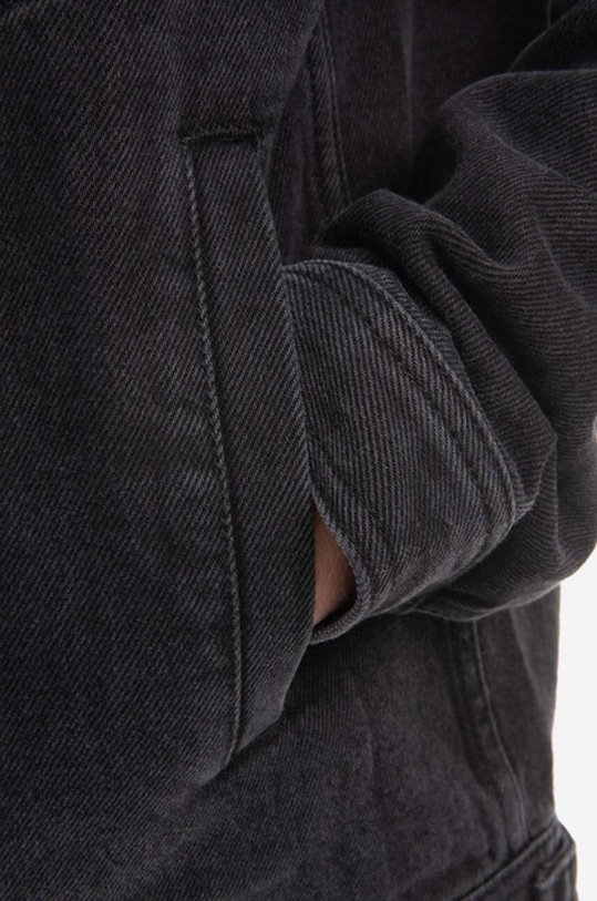 Яке Wood Wood Ivan Denim Jacket 12235109-7051 BLACK черен 12235109.7051