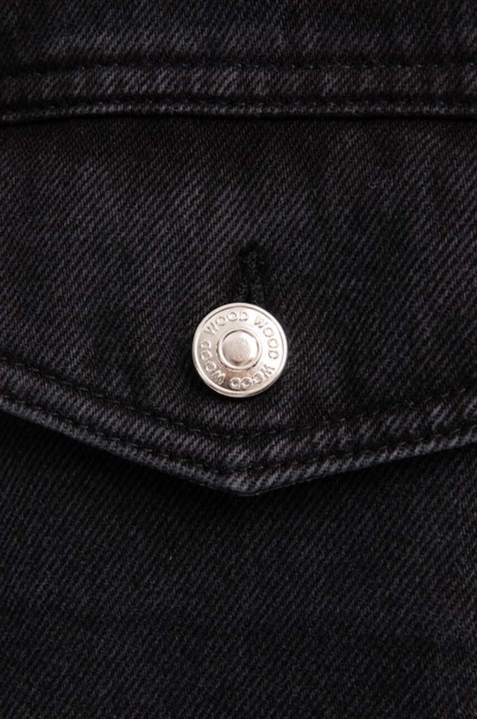 Яке Wood Wood Ivan Denim Jacket 12235109-7051 BLACK 12235109.7051 черен