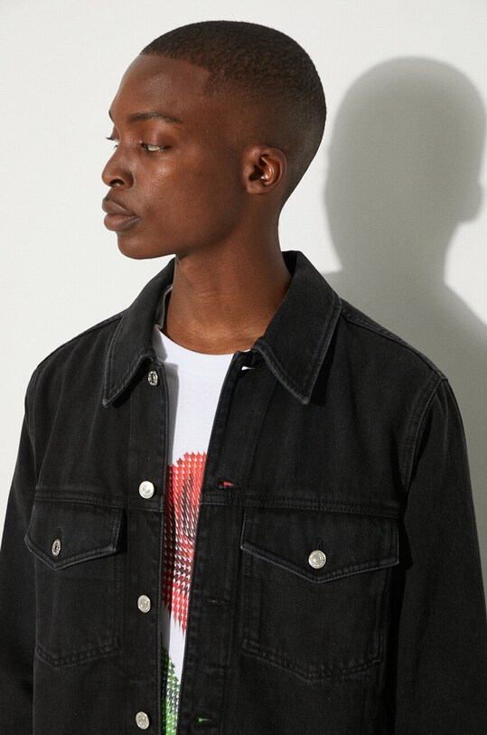 Wood Wood Ivan Denim Jacket 12235109.7051 black