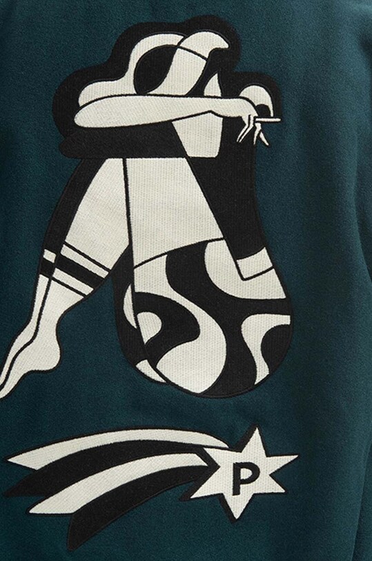 by Parra wool bomber jacket Cloudy Star Varsity 48240