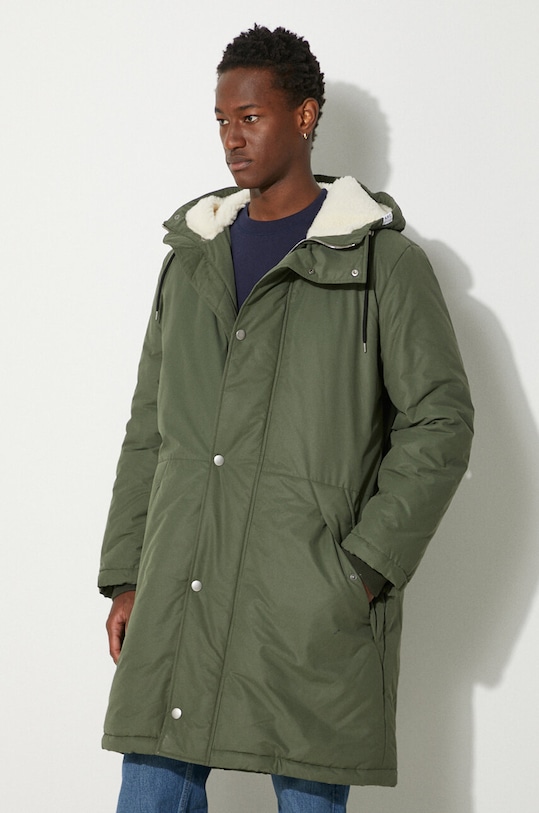 Bunda A.P.C. Parka Hector COEZV-H30179 BLACK zelená COEZV.H30179