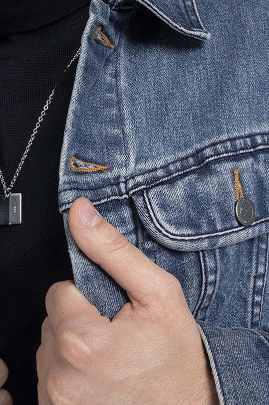 Τζιν μπουφάν A.P.C. Veste Jean Us COZZK.H02223 μπλε