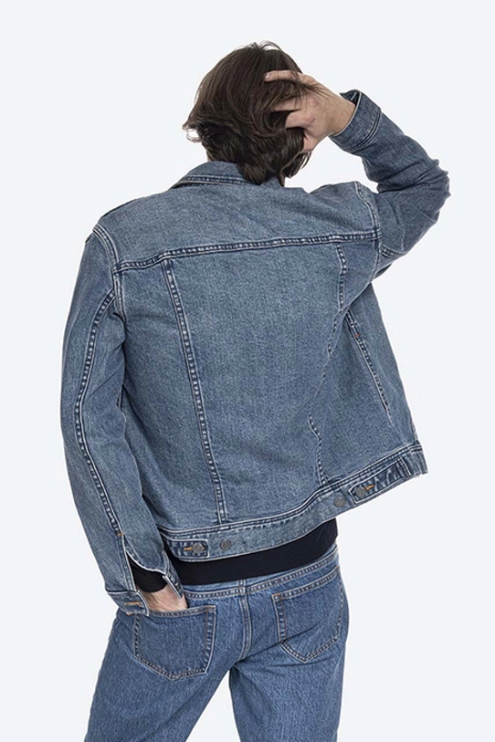 Одежда Джинсовая куртка A.P.C. Veste Jean Us COZZK.H02223 тёмно-синий