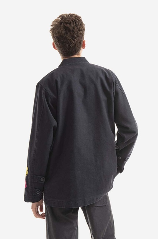 Clothing Maharishi jacket Flowers x Warhol 3675.BLACK black