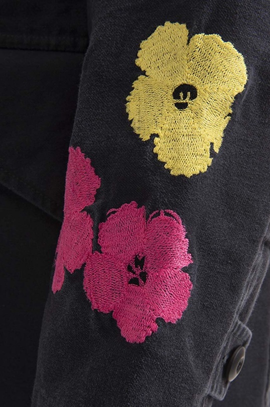 Maharishi jacket Flowers x Warhol 3675.BLACK black