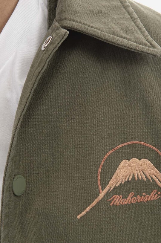 Maharishi kurtka Embroidered Tour zielony 4095.OLIVE