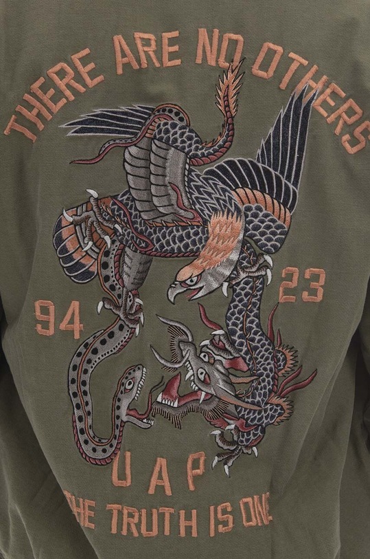 Maharishi kurtka Embroidered Tour 4095.OLIVE zielony
