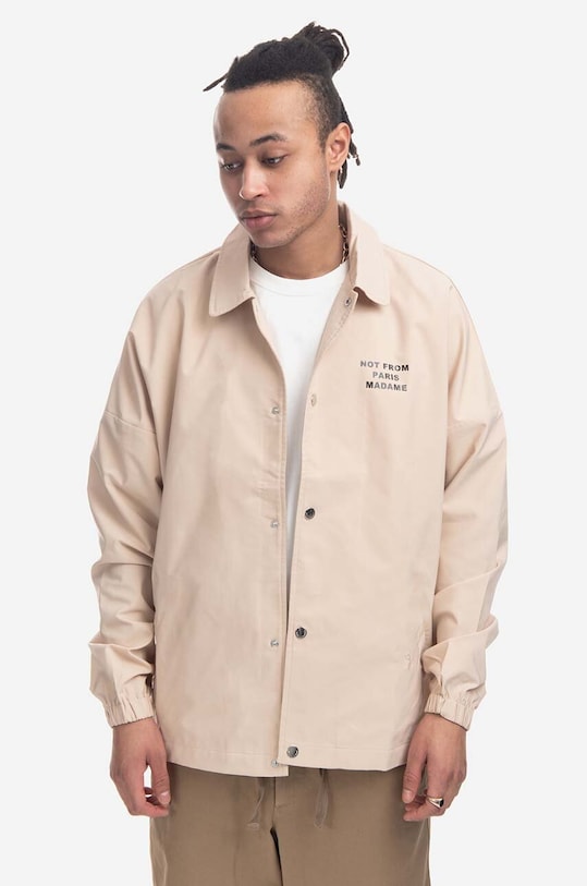 Drôle de Monsieur jacket La Veste Classic Not From Paris Madame without beige PERM.JT008.BG