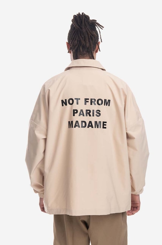 Clothing Drôle de Monsieur jacket La Veste Classic Not From Paris Madame PERM.JT008.BG beige