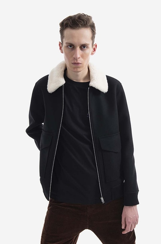 A.P.C. wool jacket Ben non-insulated black WOALD.H02689