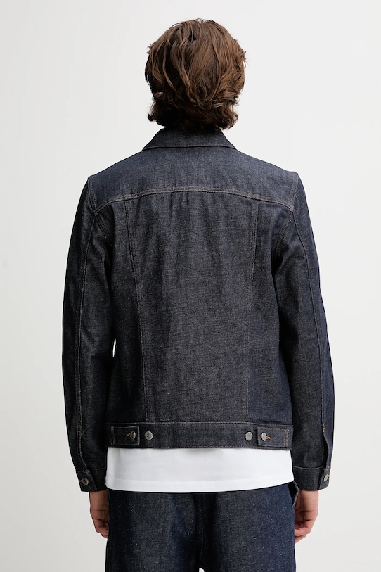 Ruházat A.P.C. pamut farmerdzseki Veste Jean Work CODBS.H02191 sötétkék