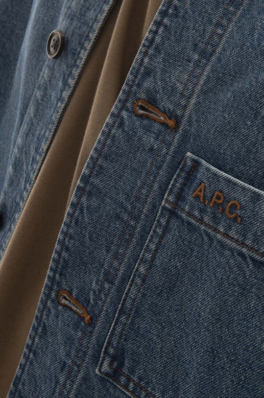 A.P.C. cotton denim jacket A.P.C. Nathanael COEVP-H02609 INDIGO COEVP.H02609 blue