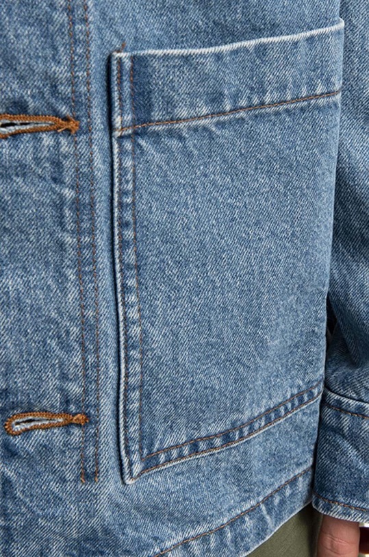 A.P.C. cotton denim jacket A.P.C. Nathanael COEVP-H02609 INDIGO COEVP.H02609