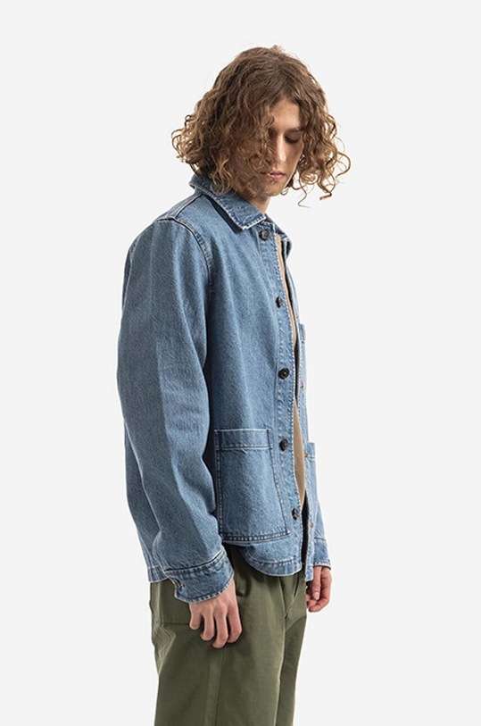 A.P.C. cotton denim jacket A.P.C. Nathanael COEVP-H02609 INDIGO COEVP.H02609