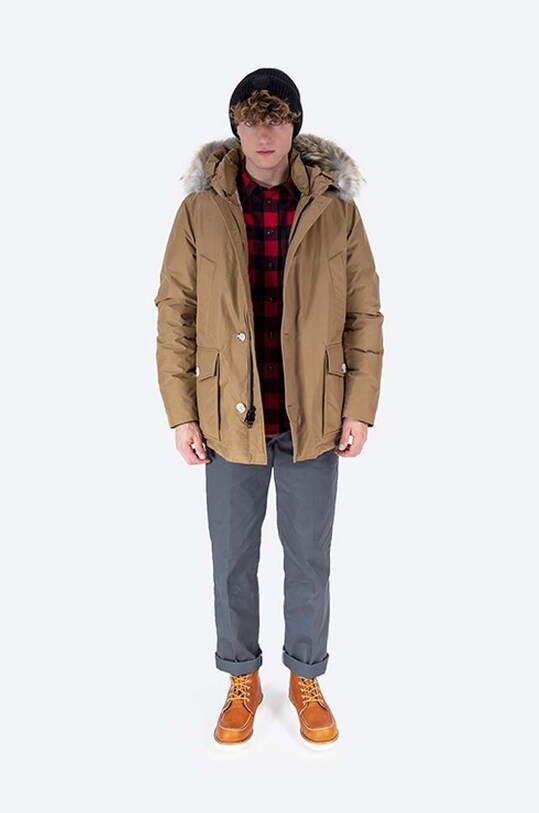 Woolrich geacă de puf CFWOOU0484MRUT0001 maro AA00