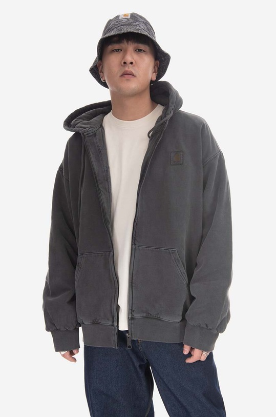 Carhartt WIP felpa in cotone semplice grigio I029524.VULCAN