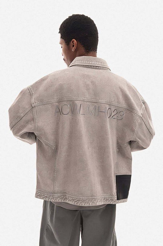 Clothing A-COLD-WALL* cotton denim jacket Overdye Denim ACWMH023 gray