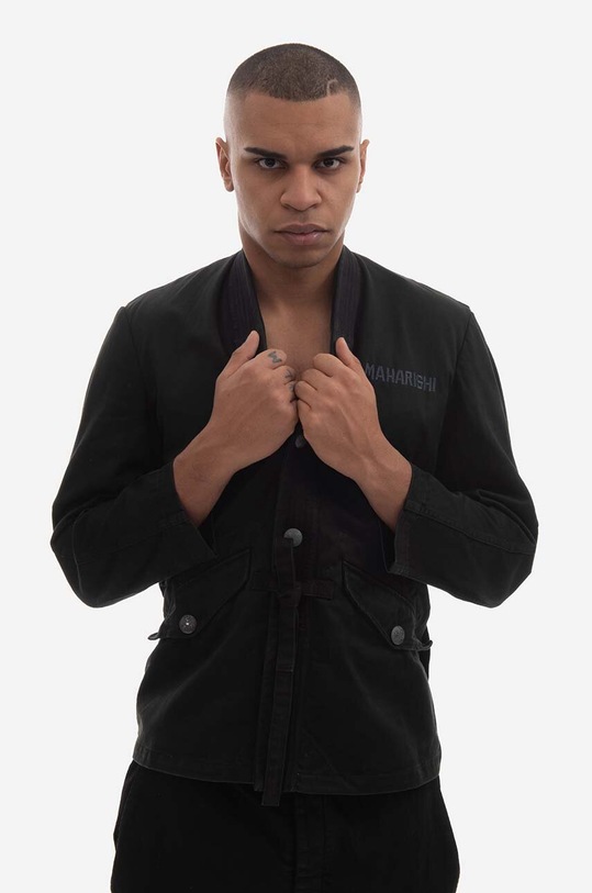 Bunda Maharishi Upcycled M59 Field Kimono Vintage 4096 BLACK 4096.BLACK