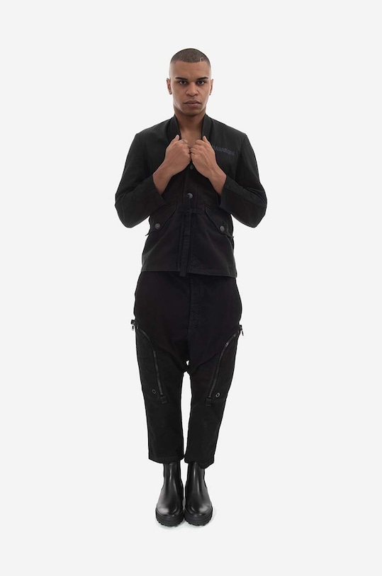 Bunda Maharishi Upcycled M59 Field Kimono Vintage 4096 BLACK 4096.BLACK černá AA00