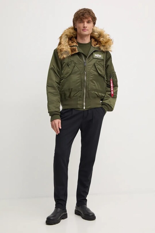 Alpha Industries kurtka 45P Hooded Custom 113145.257 zielony AA00