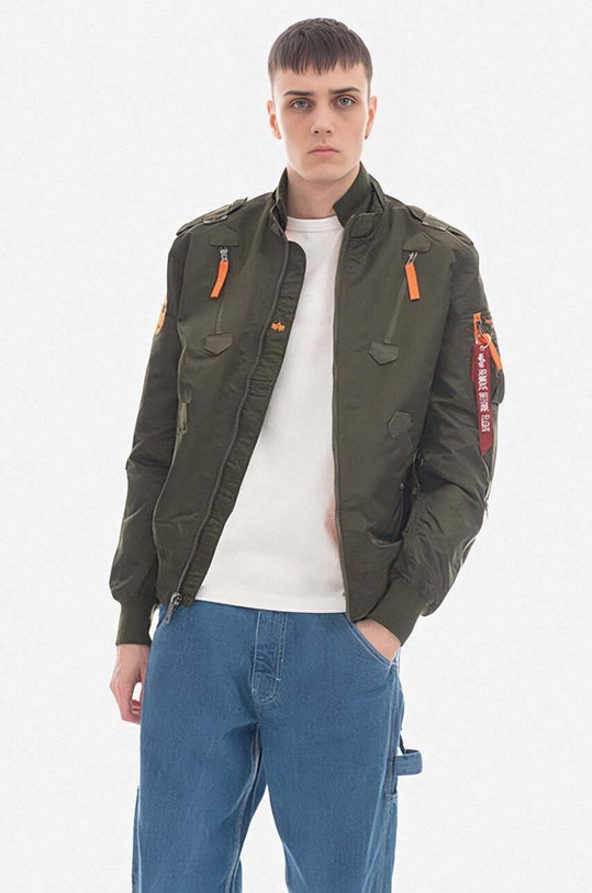 Alpha Industries bomber dzseki Falcon II 156109 257 átmeneti zöld 156109.257