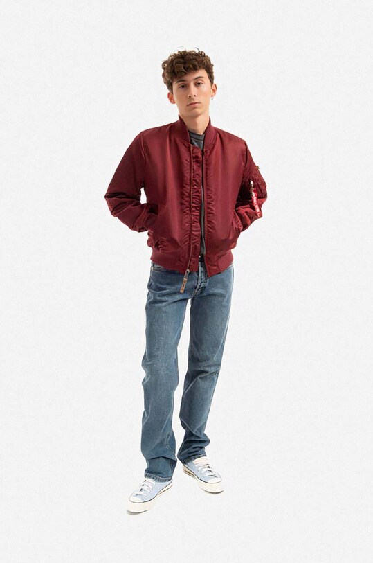 Alpha Industries kurtka bomber ALPHA INDUSTRIES MA-1 VF 191118.184 bordowy AA00