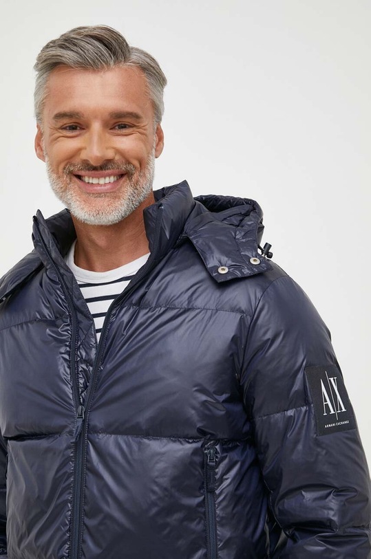 Пухова куртка Armani Exchange темно-синій 8NZB70.ZNYNZ.NOS