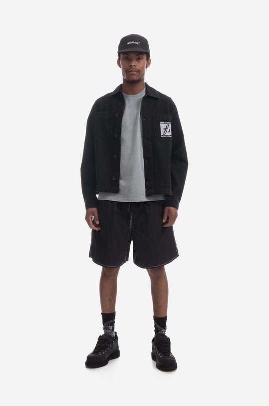 Makia kurtka jeansowa Makia Drill Jacket M30152 998 przejściowe czarny M30152