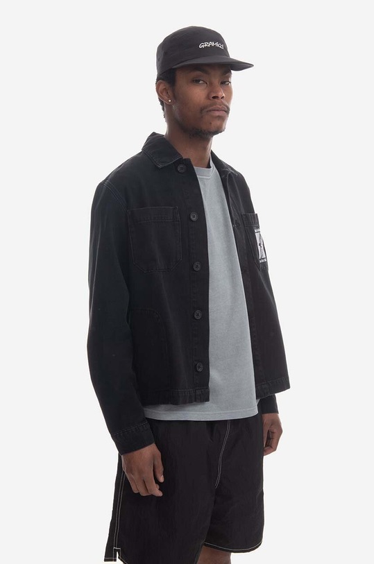 Makia kurtka jeansowa Makia Drill Jacket M30152 998 M30152 czarny