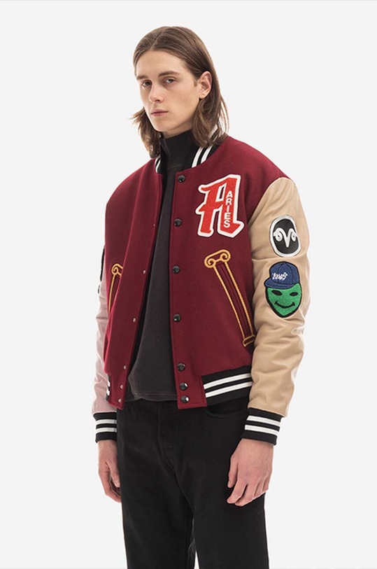 Aries bomber jacket AR70200 maroon