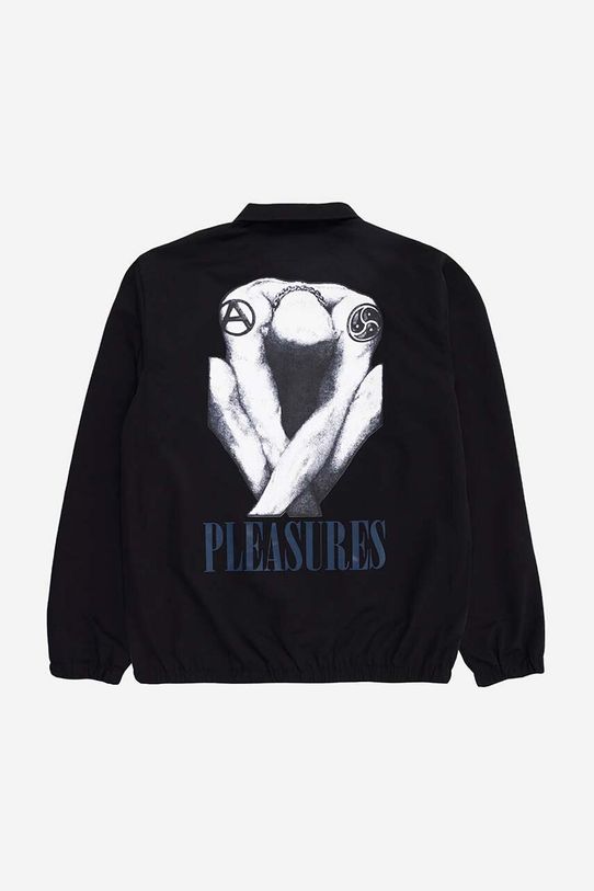 Яке PLEASURES Bended Coach Jacket P23SP005 черен AA00