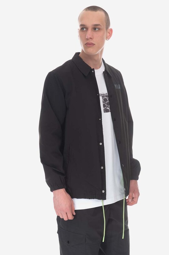 Îmbrăcăminte PLEASURES geacă Bended Coach Jacket P23SP005 negru