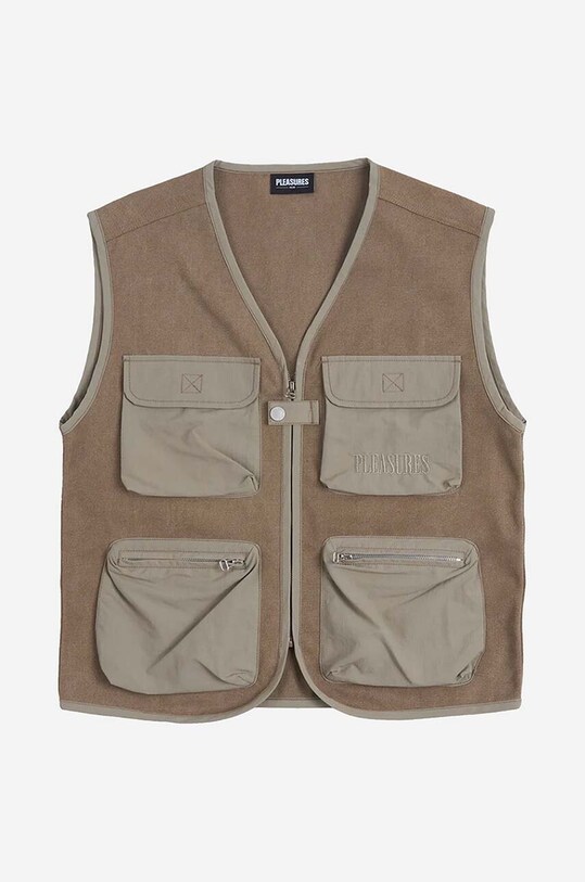 PLEASURES bezrękawnik Beagle Hunting Vest zielony P23SP017