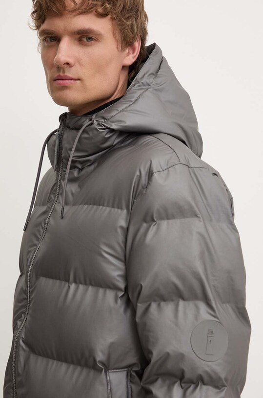 Rains kurtka Long Puffer Jacket 1507 szary 1507