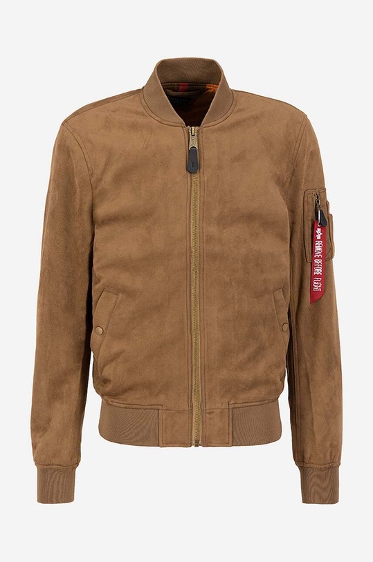Alpha Industries bomber jacket MA-1 VF Vegan Suede 106107 13 106107.13 brown AA00