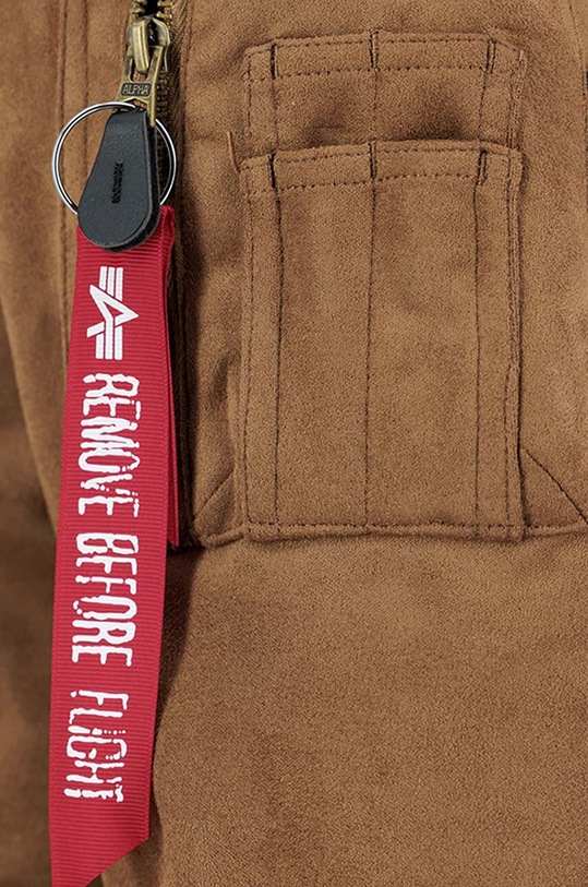 Alpha Industries bomber jacket MA-1 VF Vegan Suede 106107 13 106107.13 brown