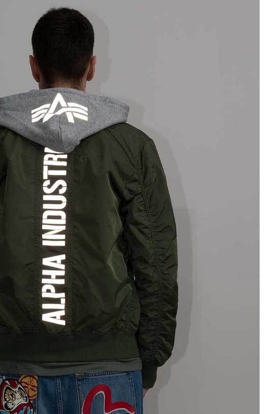 Куртка Alpha Industries MA-1 TT Hood BP Ref. 106103 01 зелений 106103.01
