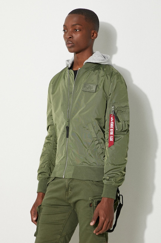 Alpha Industries jacket MA-1 TT Hood BP Ref. 106103 01 green 106103.01