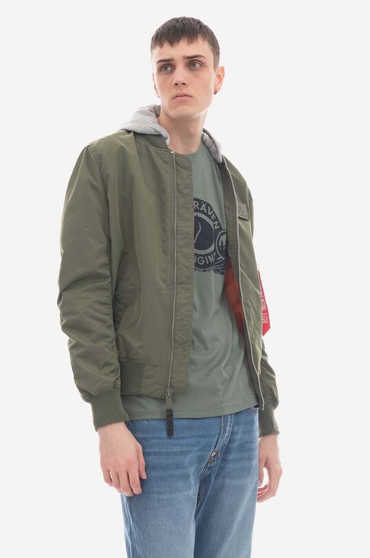 Bunda Alpha Industries MA-1 TT Hood BP Ref. 106103 01 106103.01 zelená