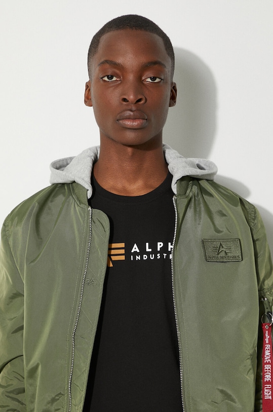 Alpha Industries jacket MA-1 TT Hood BP Ref. 106103 01 106103.01 green